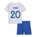 Frankrike Kingsley Coman #20 Bortedraktsett Barn VM 2022 Korte ermer (+ Korte bukser)